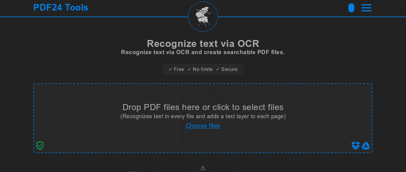 PDF24 Tools Dark