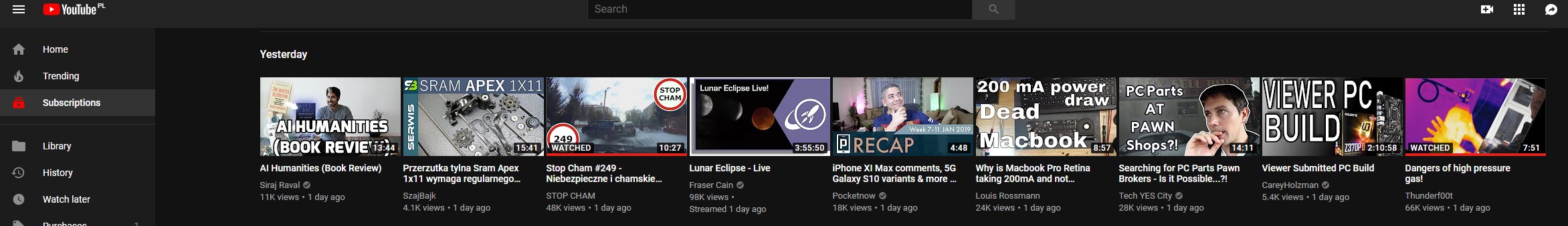 21:9 for YouTube