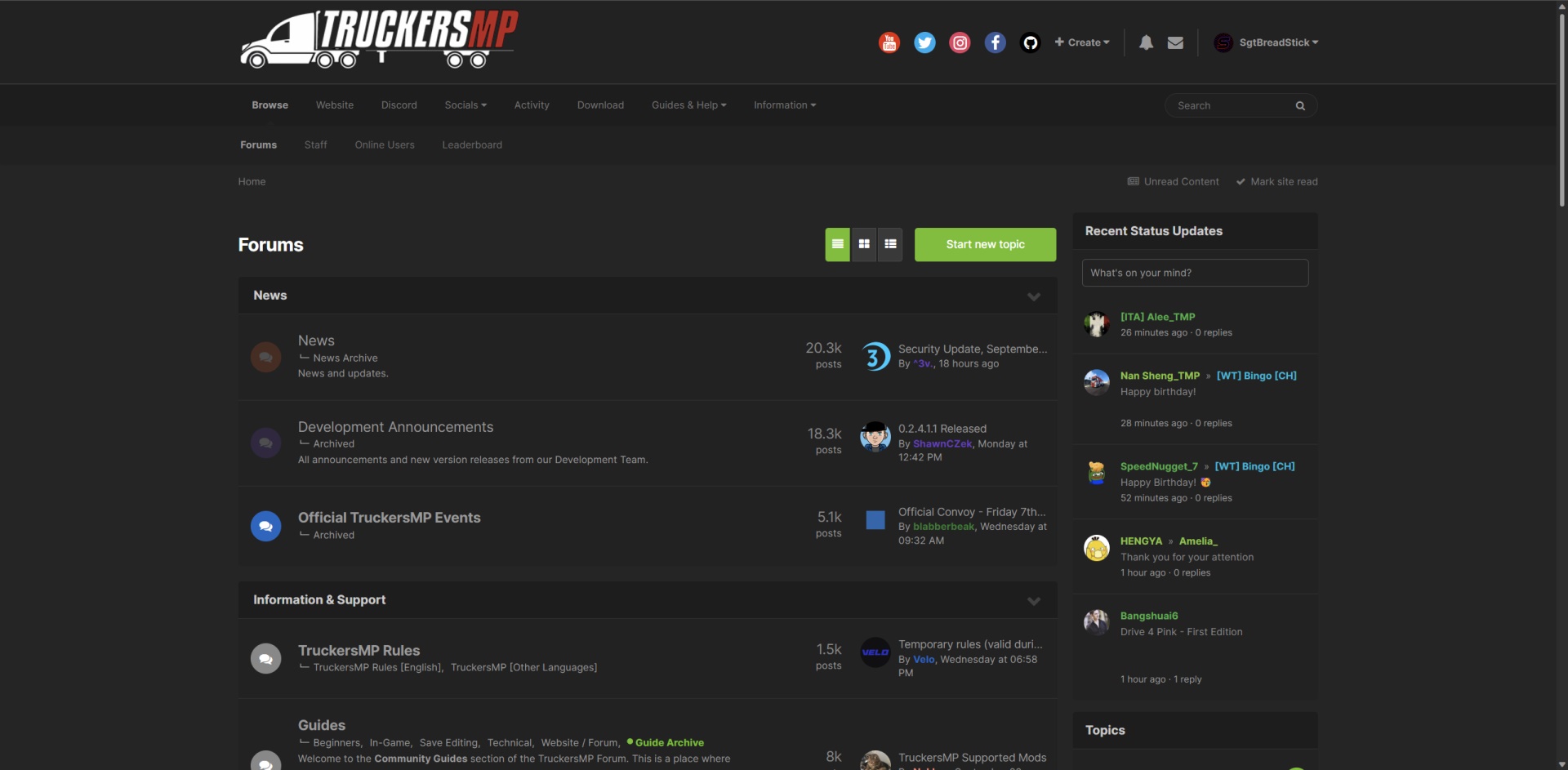 TruckersMP Forum Universal Theme v2