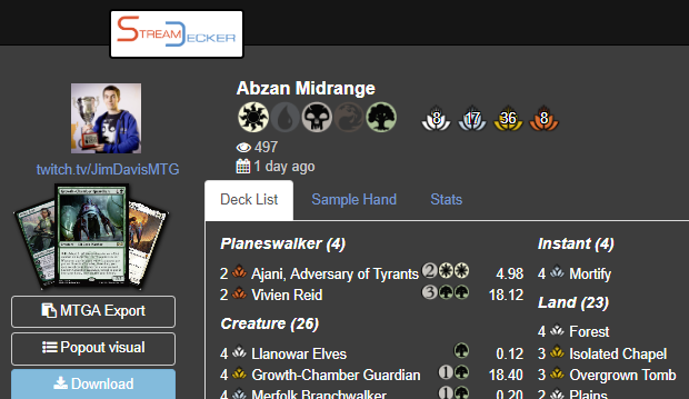 Streamdecker Dark Mode