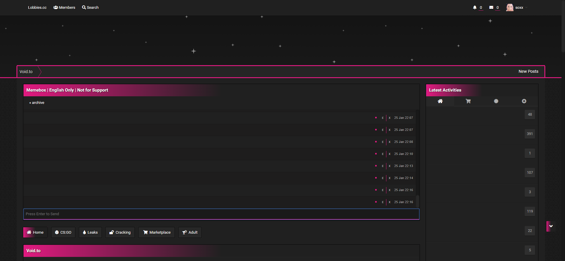 Void.to - Inline Pink