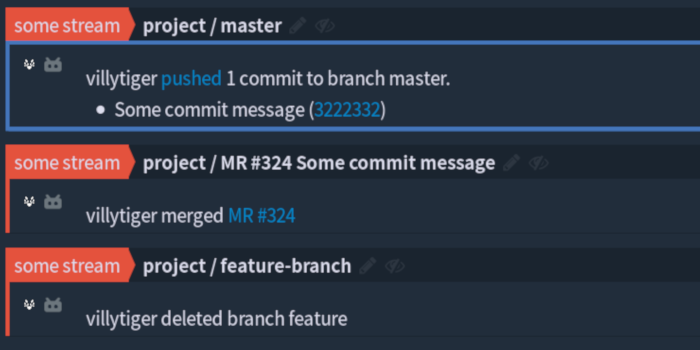 Zulip compact Gitlab bot