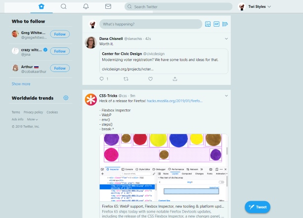 NEW TWITTER PRETTYFIER