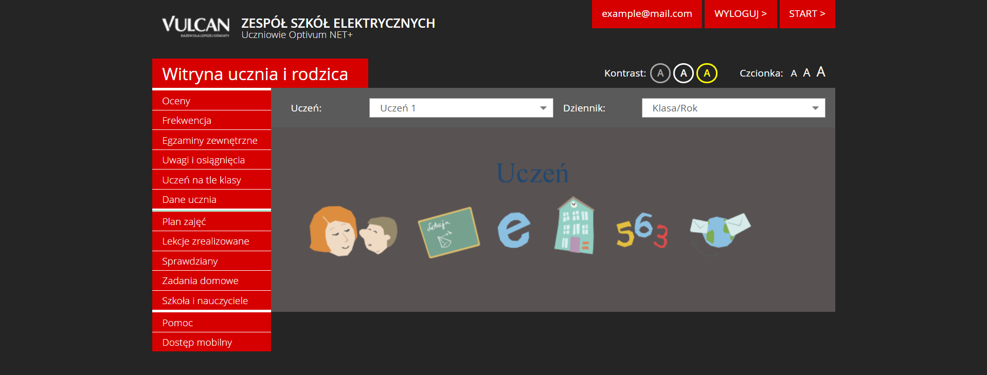 Dark Mode Vulcan Uonet+