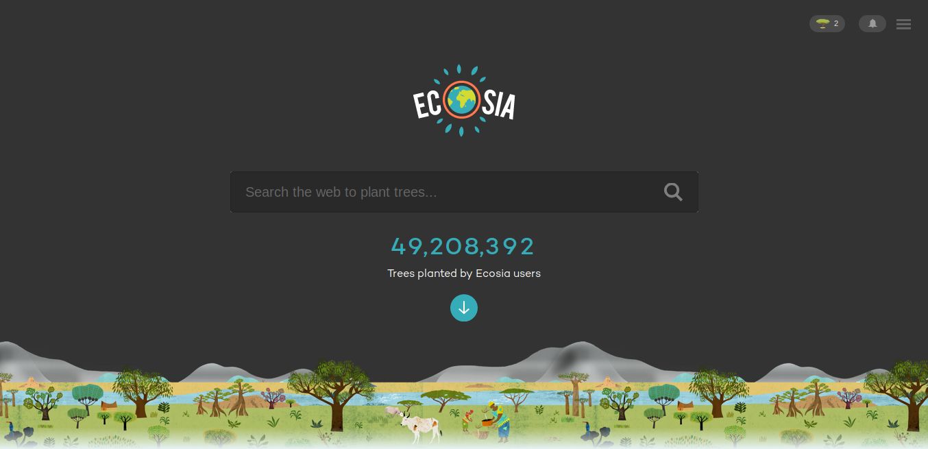 Ecosia Darker Theme