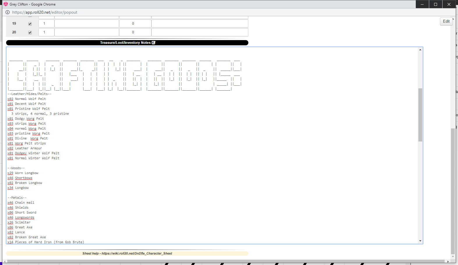 MaSheen's Roll20 Tweaks