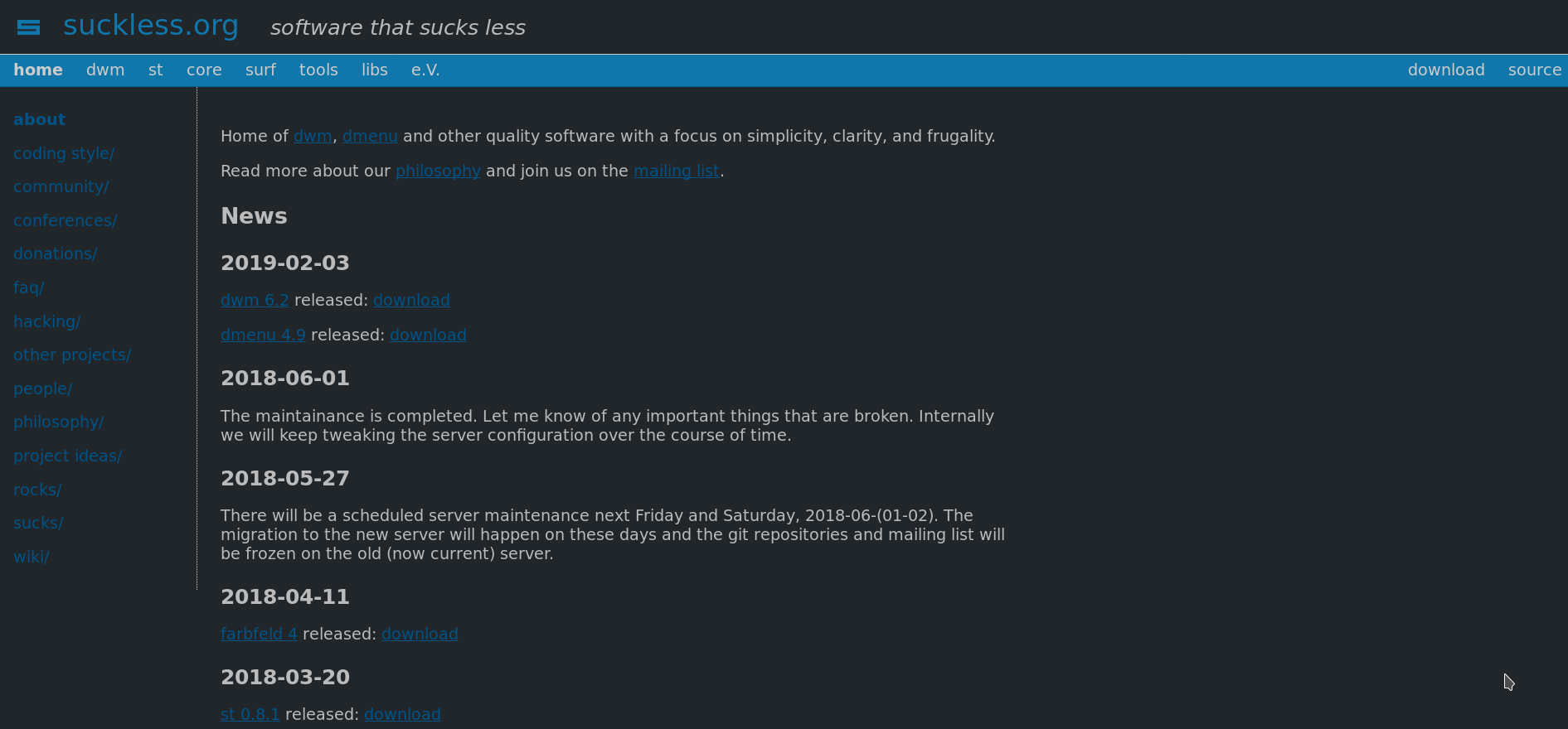 Suckless Dark Breeze