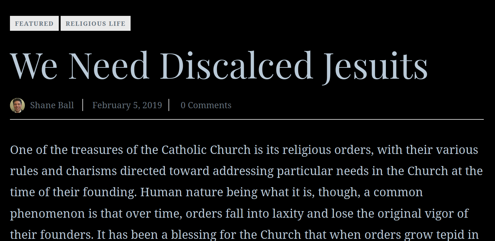 OnePeterFive dark theme