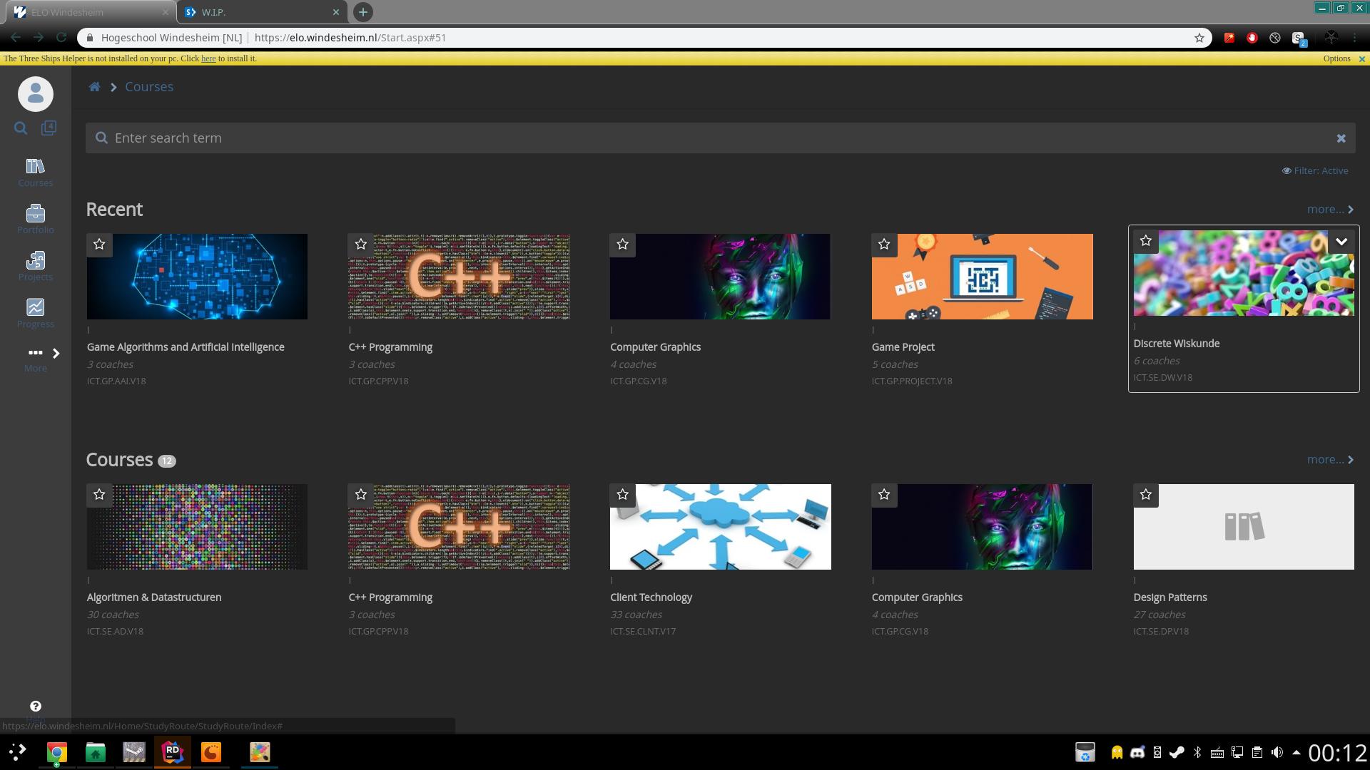 Windesheim ELO dark theme