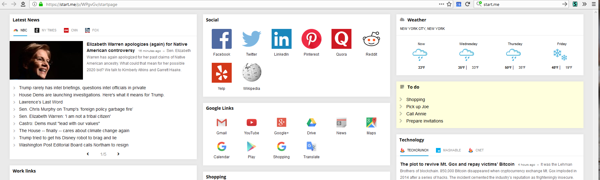 start.me header remove