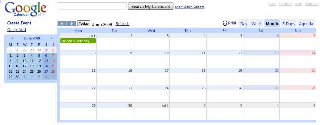 Google Calendar - Hide Calendar boxes