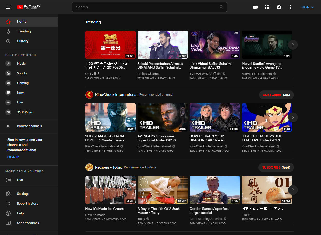 Youtube [Material Theme/Material Design 2.0]