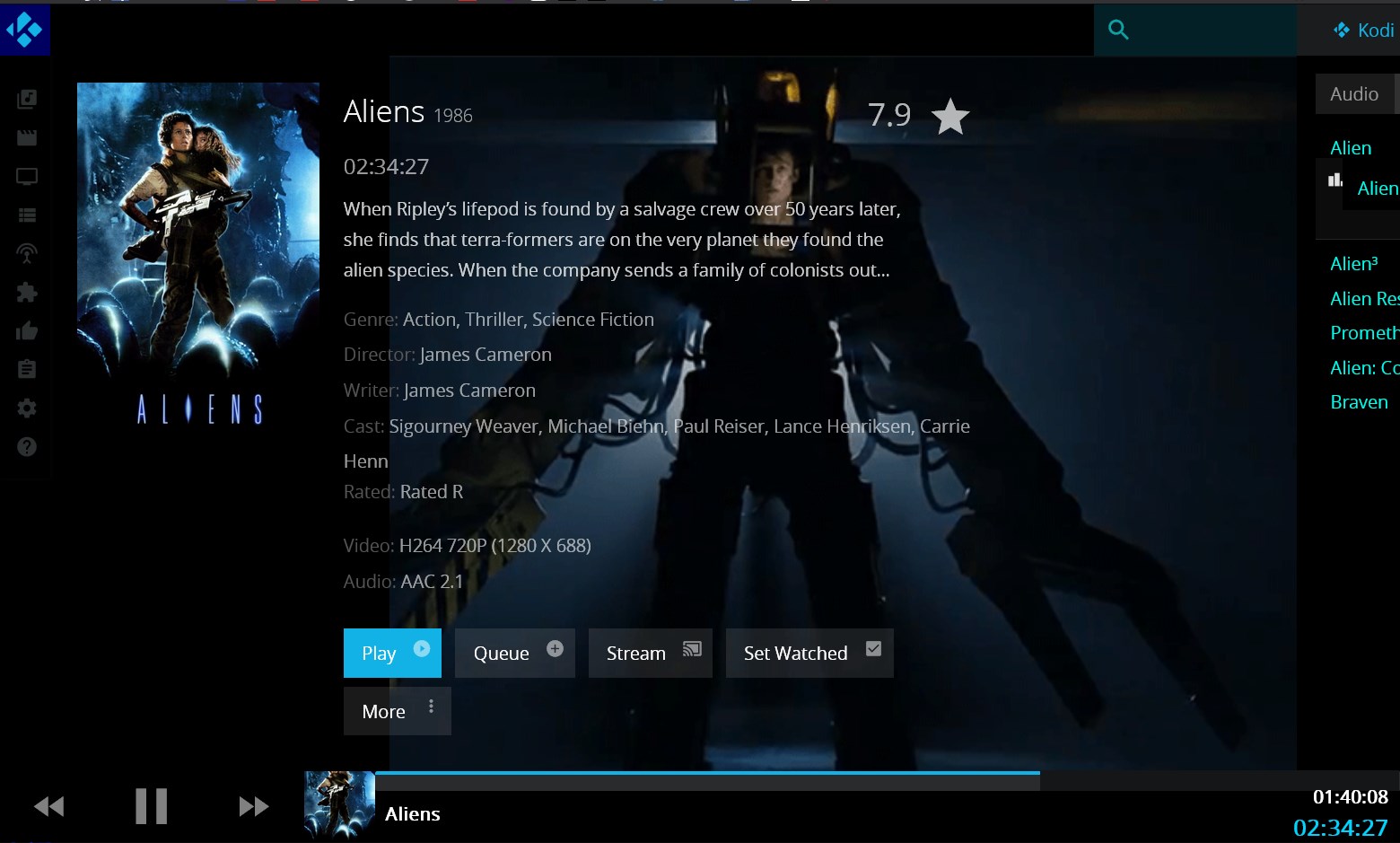 Kodi Chorus2 Darker with Image Enhancements