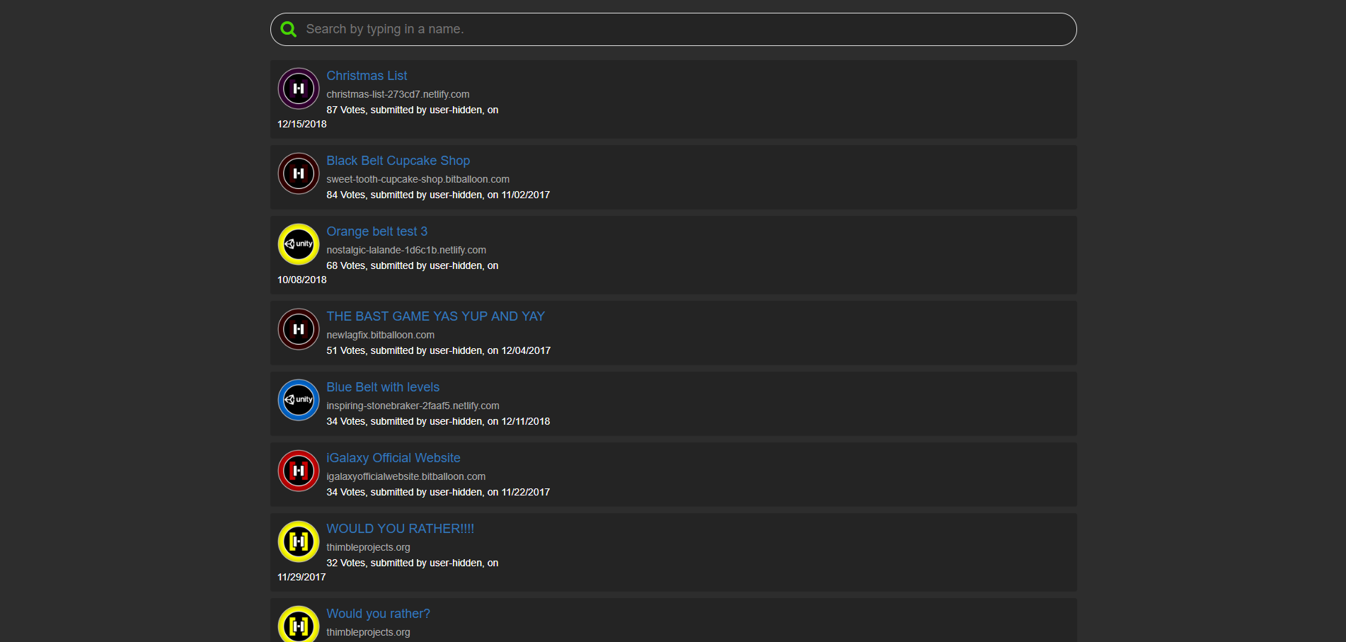 Hackingtons.io Dark Theme