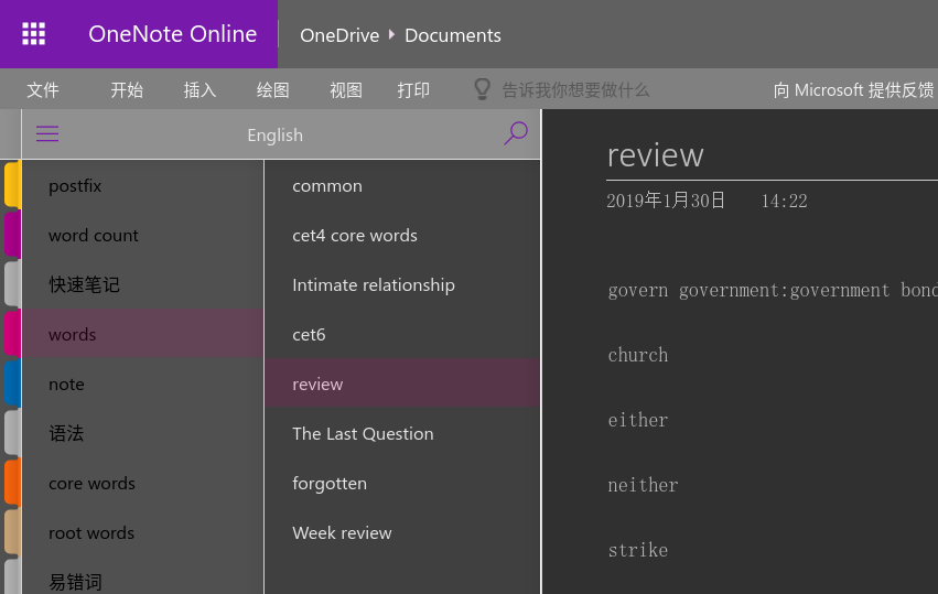 Microsoft Onenote Dark Theme