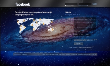 Facebook - Galaxy Blue, transparency