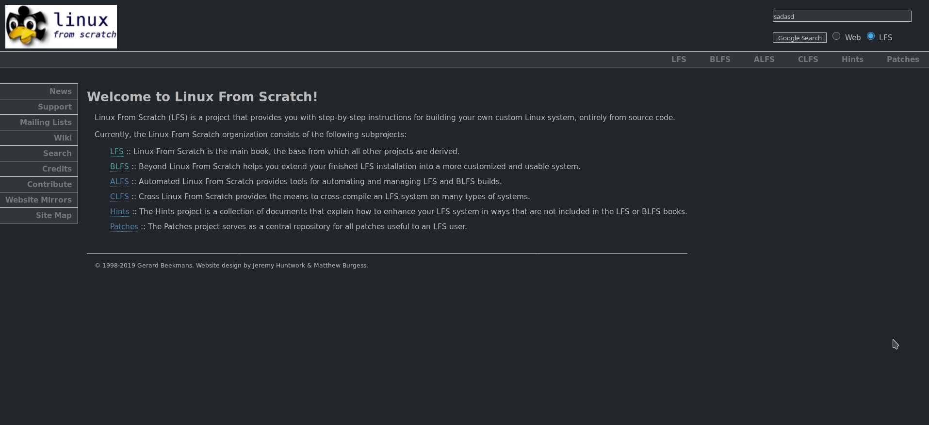 LinuxFromScratch Dark Breeze