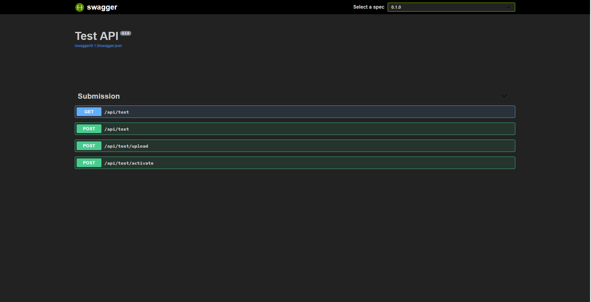Swagger Dark Theme