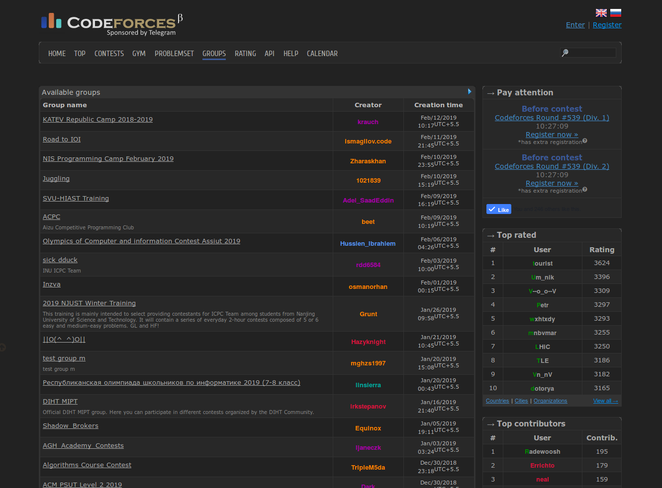 Codeforces Dark