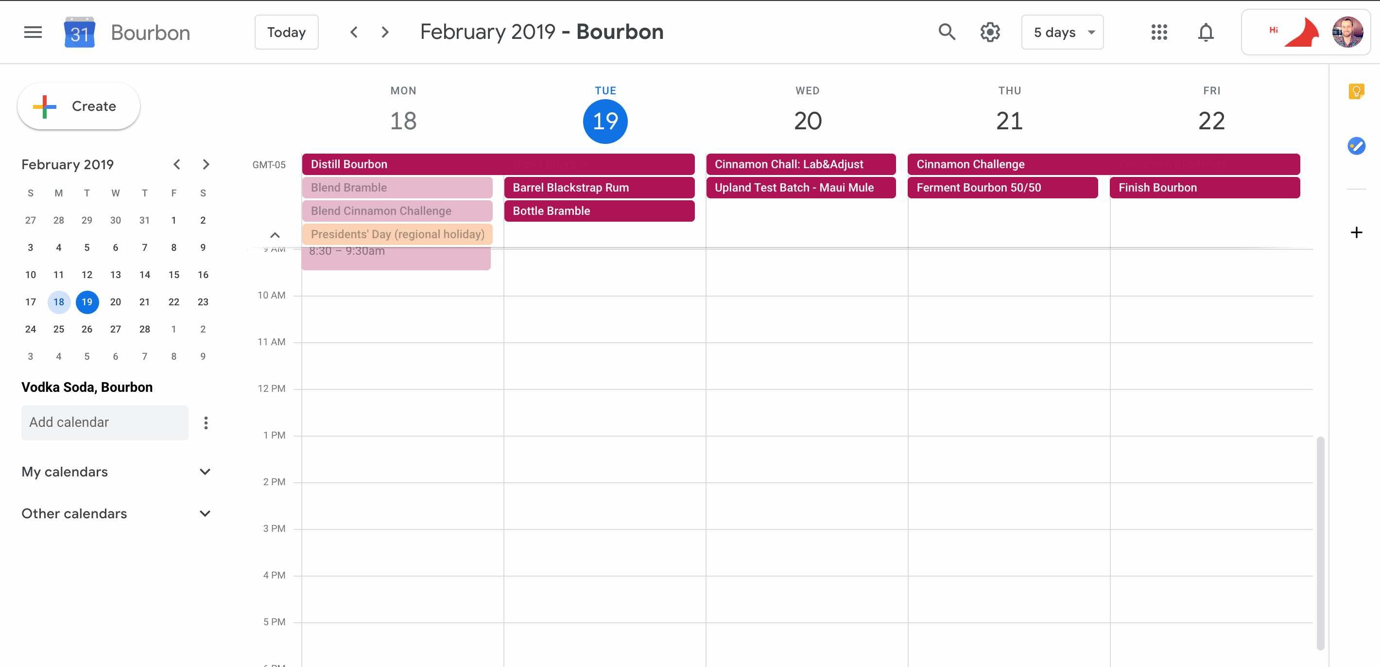 Google Calendar Goals