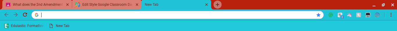 Google Classroom Red-Blue Theme