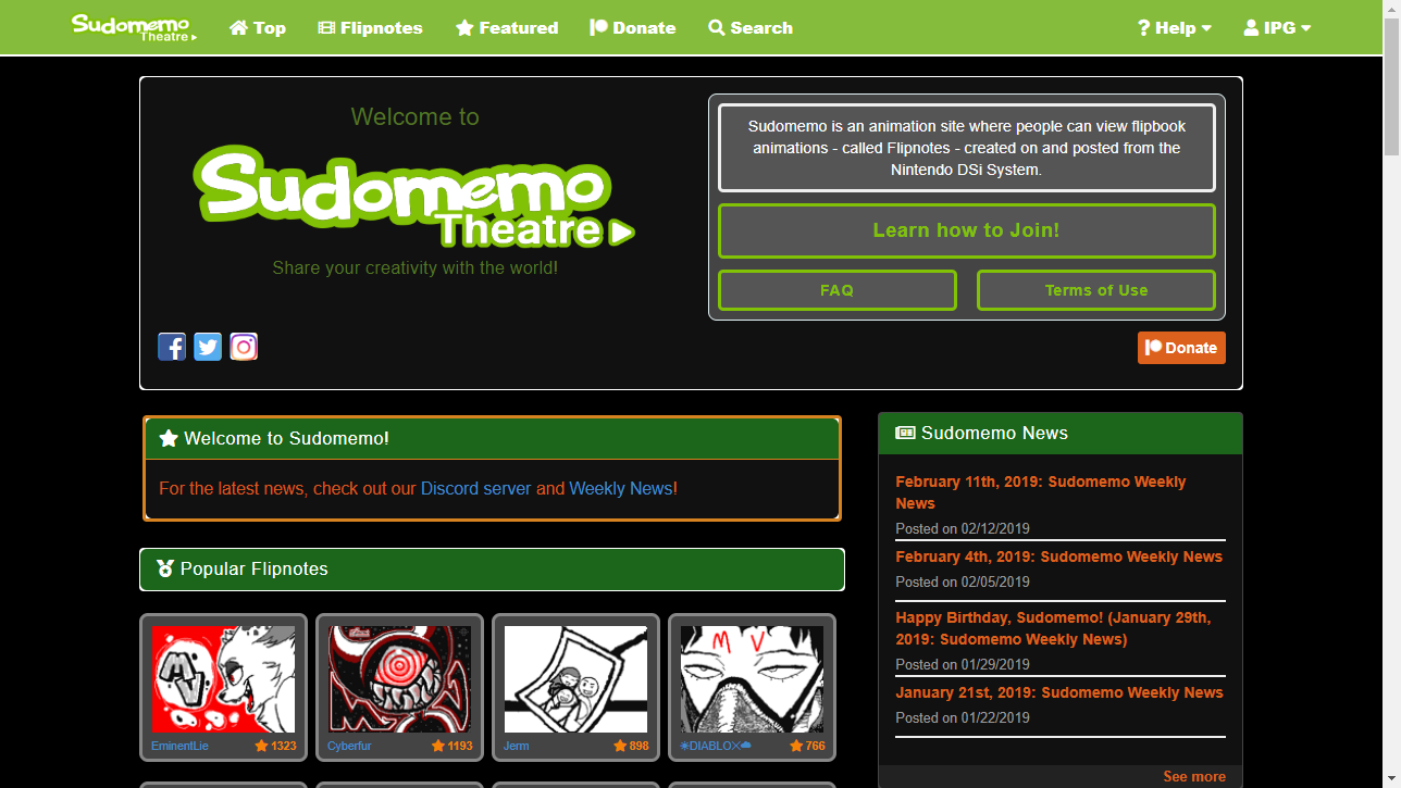Sudomemo Dark Theme