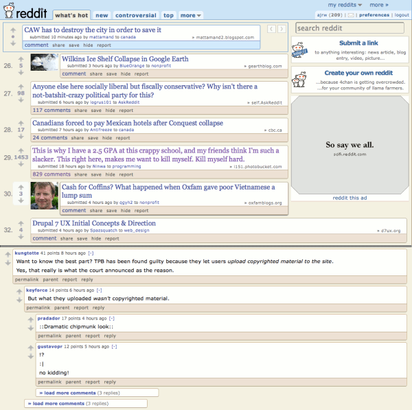 reddit Refined - colour, layout and readability