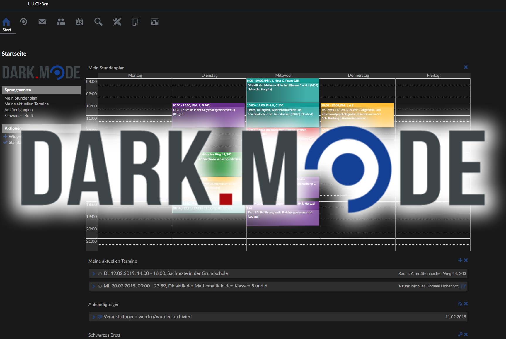 Stud.IP Dark Mode