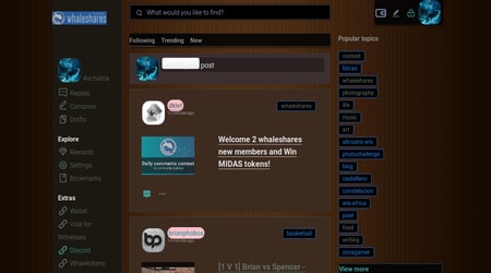 Whaleshares v2 brown theme