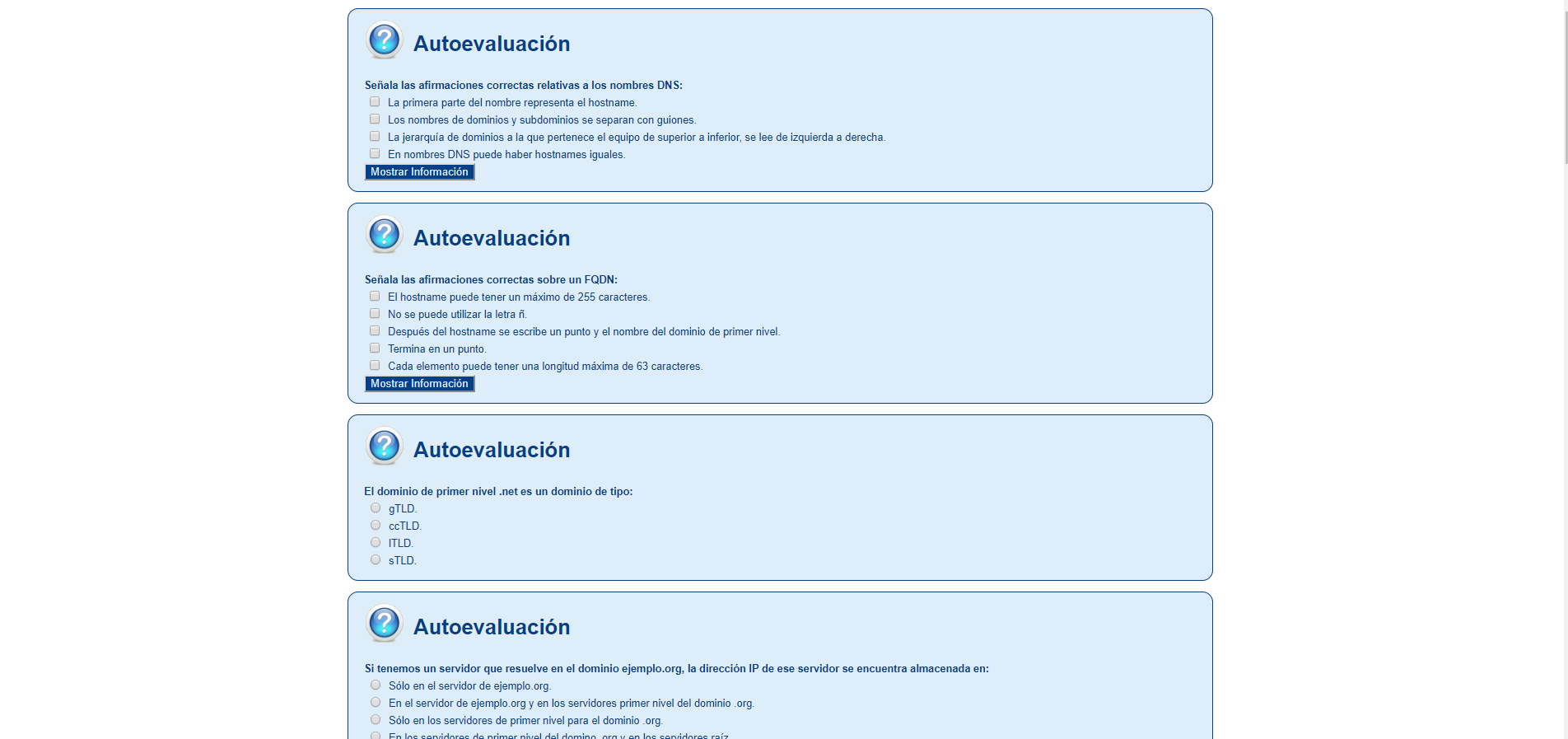 ASIR cuestionarios