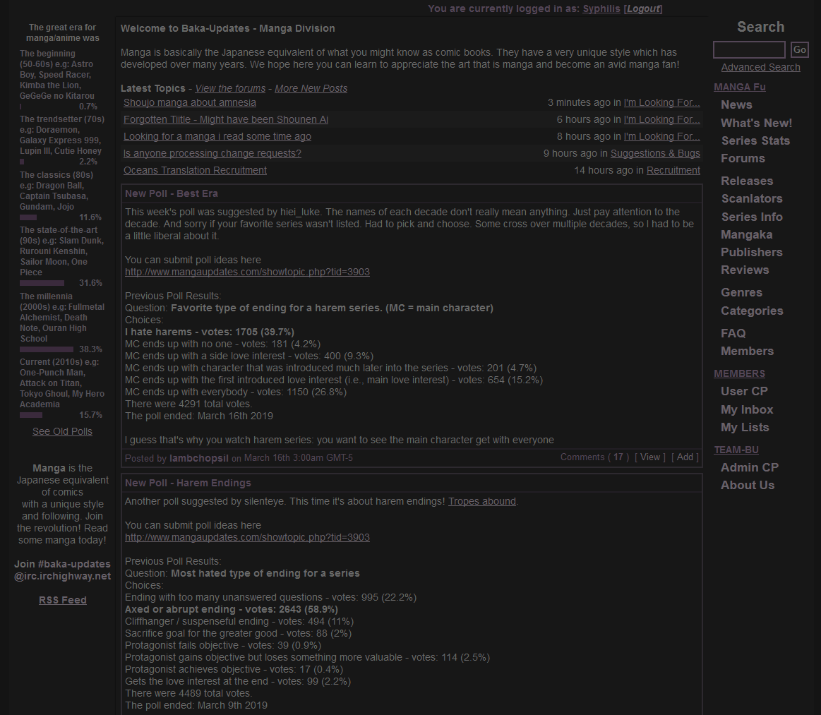 MangaUpdates Dark v2