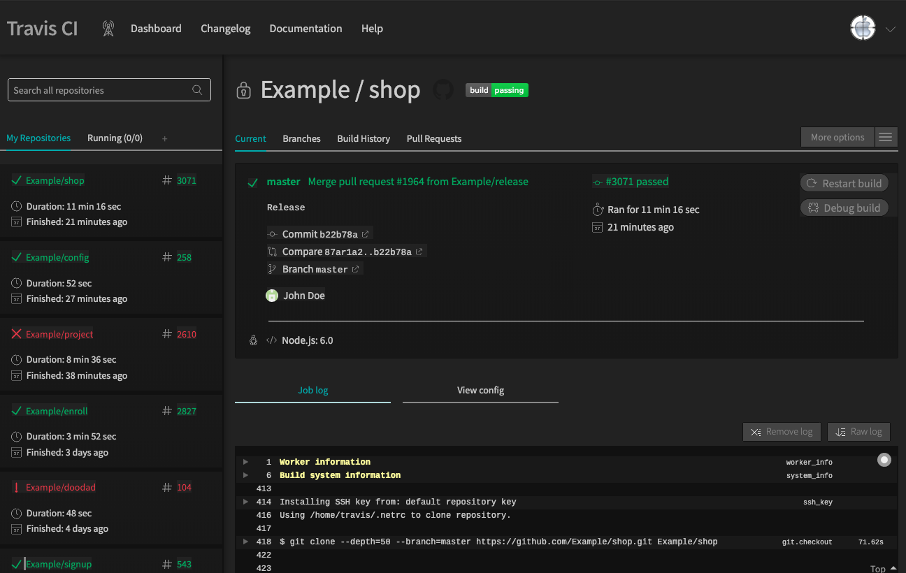 Travis-ci Dark - Grey