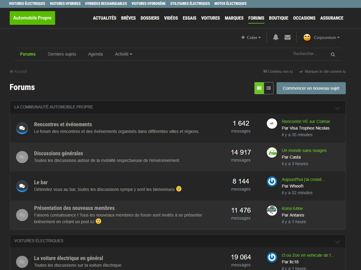 Dark Theme for Automobile Propre