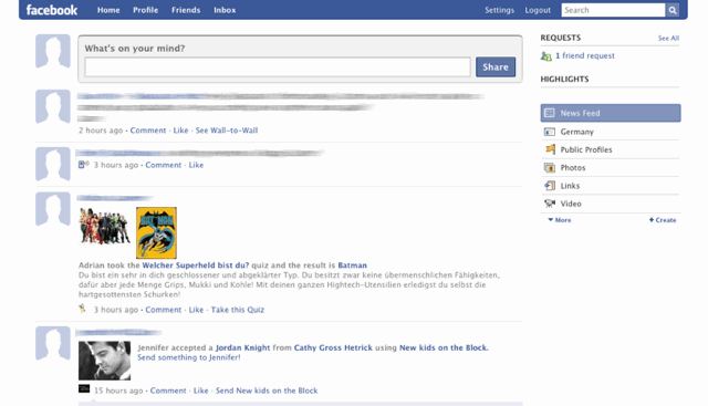 Facebook: Clean up Home screen