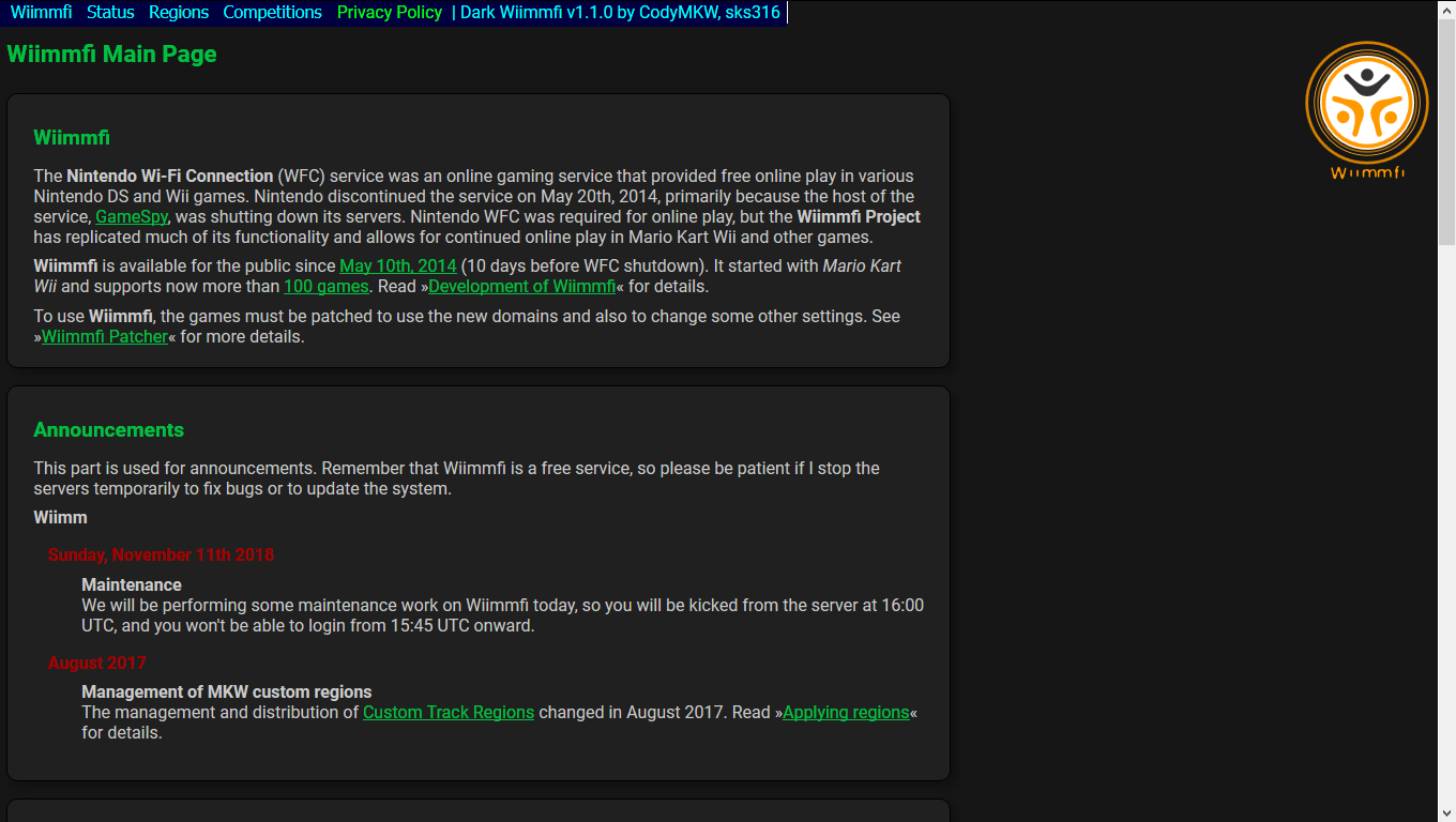 Dark Wiimmfi Updated