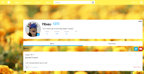 Yellow Floral Theme (Roblox)