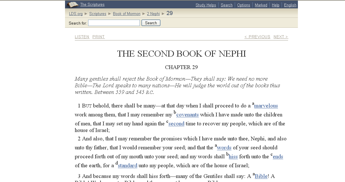 scriptures.lds.org  Margins