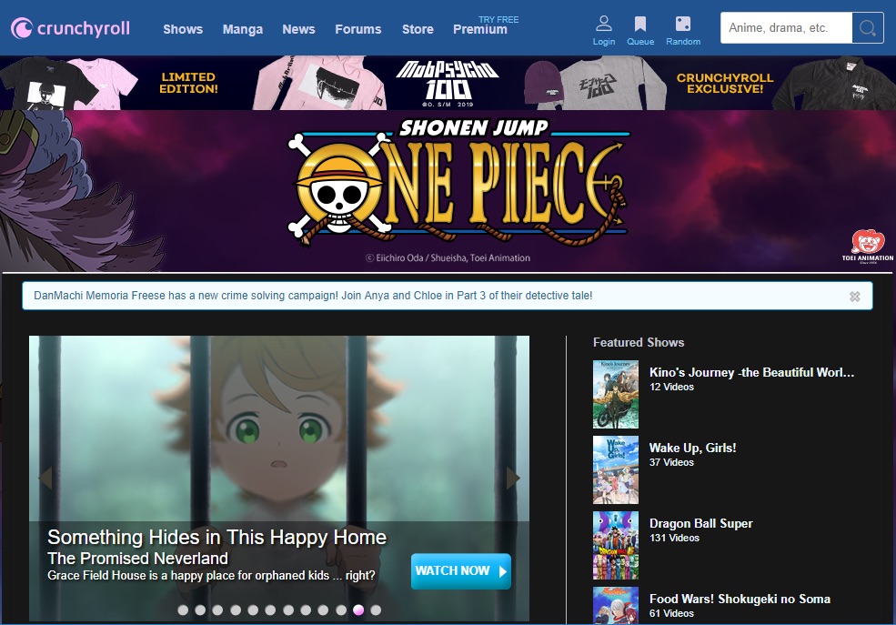 Crunchyroll Dark Blue Theme
