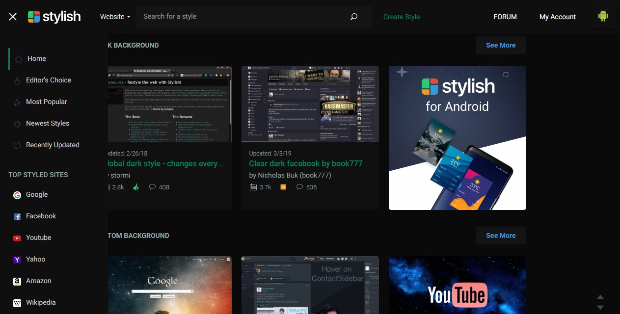 Userstyles - Dark Theme