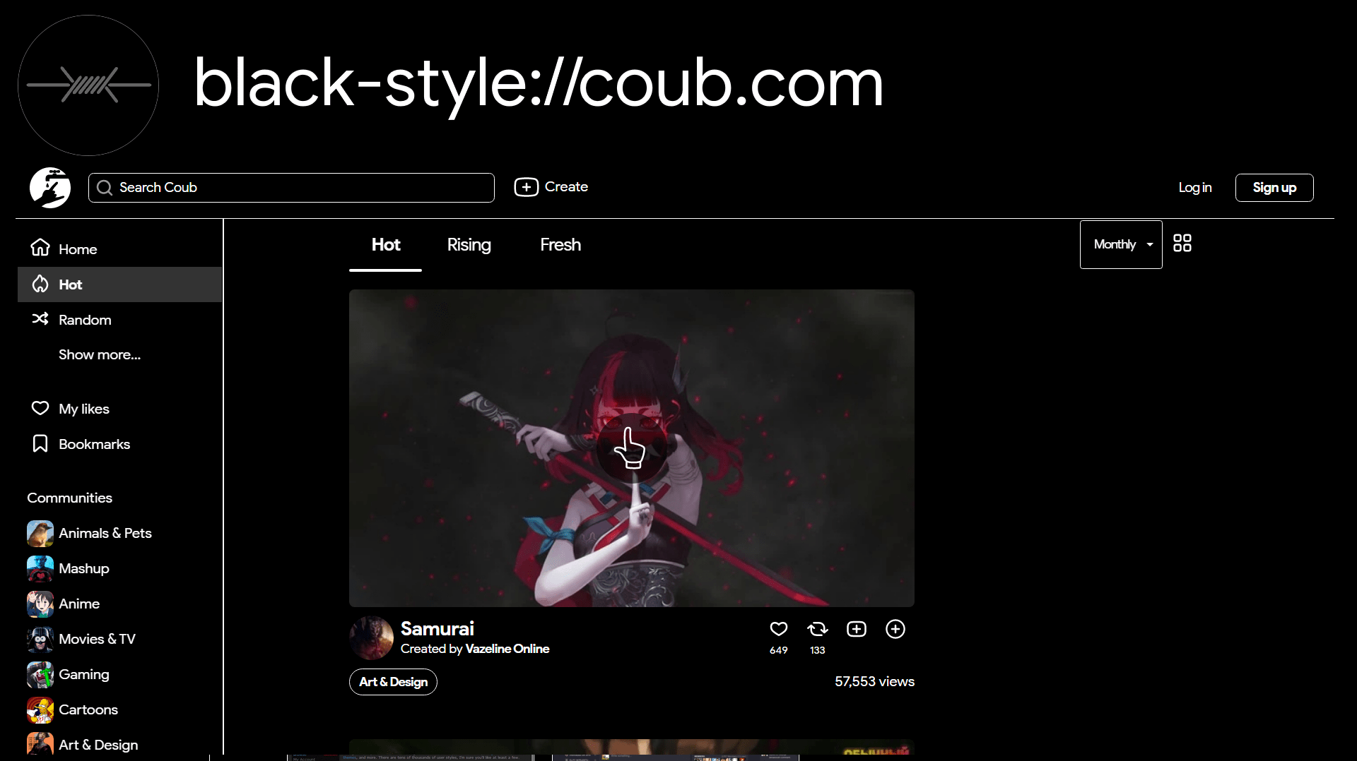 Black style Coub.com