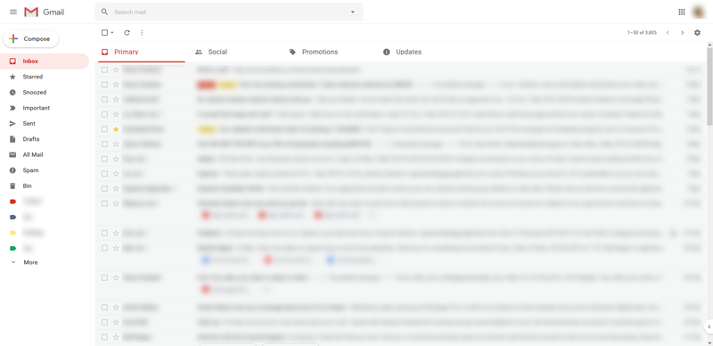 More Comfortable Gmail