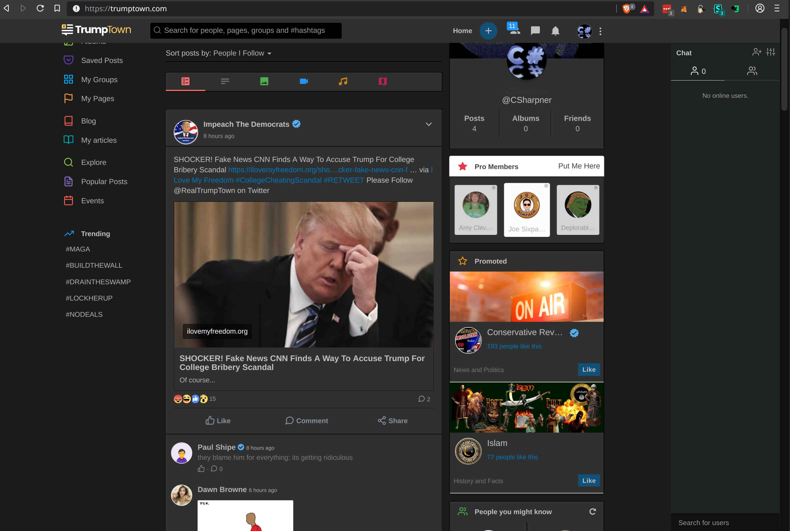 TrumpTown Dark (CSharpner)