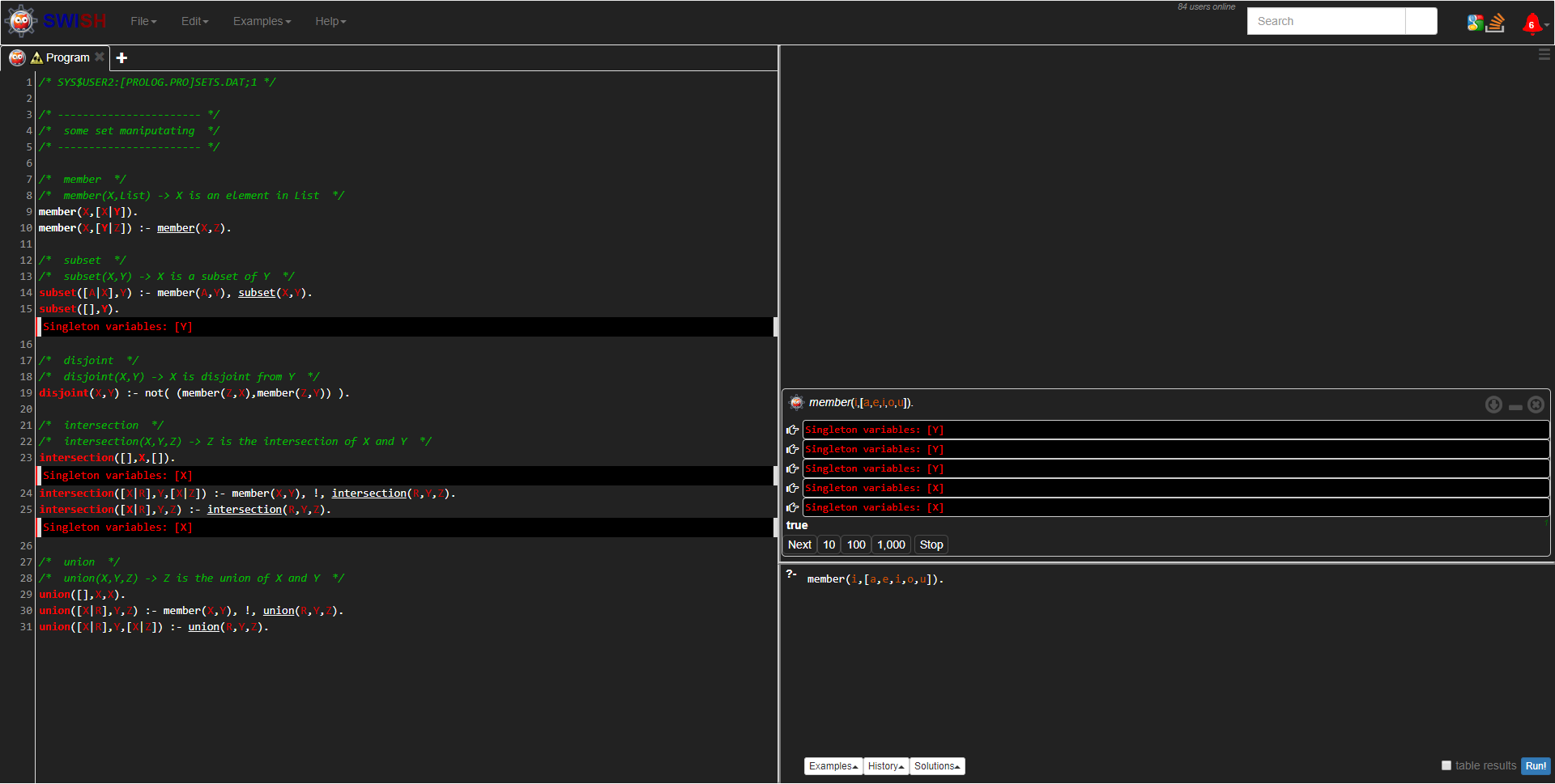 swi prolog swish dark theme