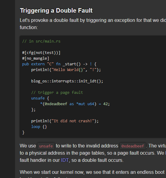 Dark theme for Philipp Oppermann's OS blog
