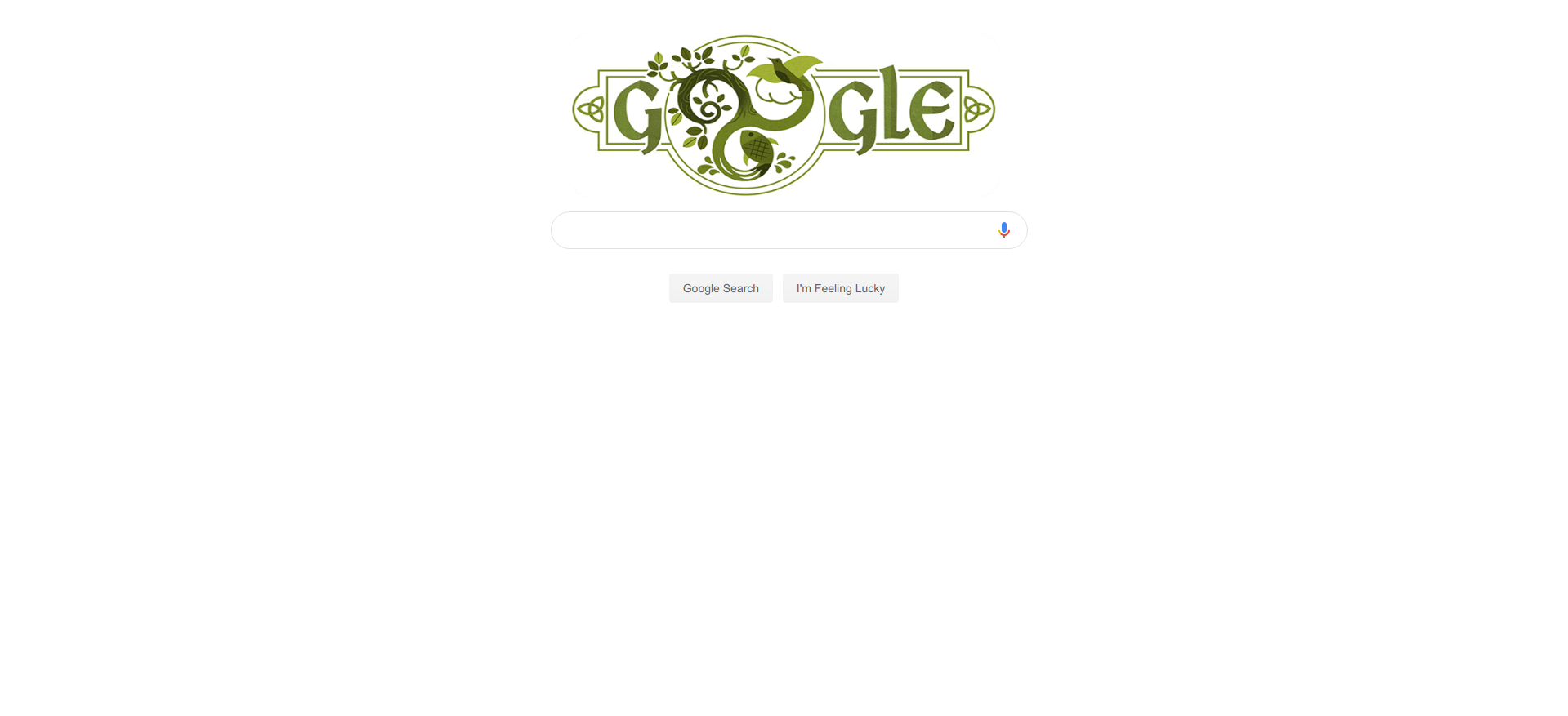 St. Patrick's Day 2019 Google Doodle Forever
