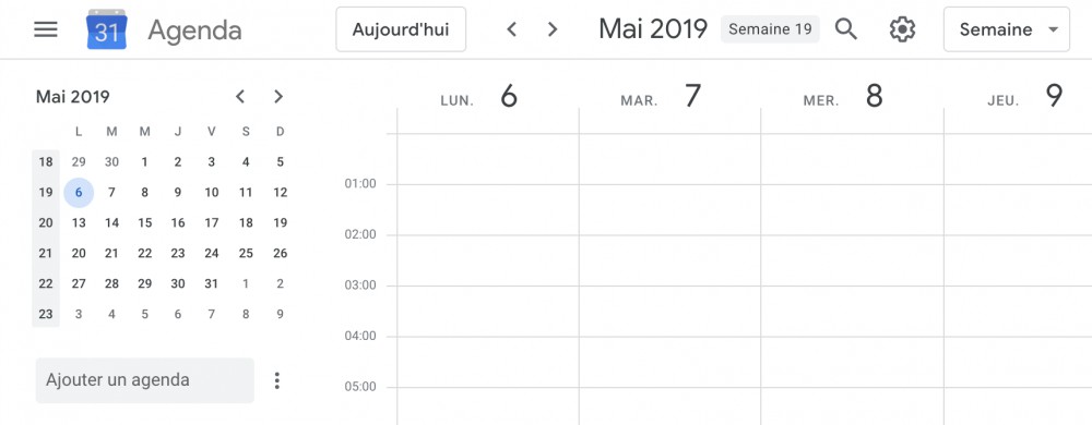 Minified Calendar