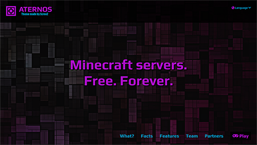 Aternos Magenta Theme