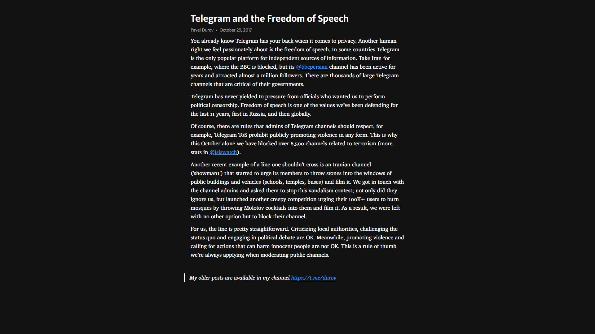 Dark Telegra.ph & Graph.org