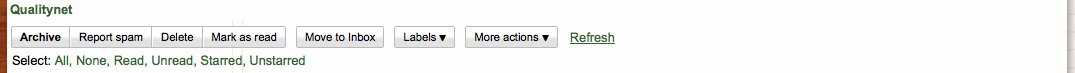 Google Mail - Hide Search results text