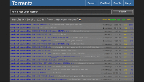 torrentz Dark Theme